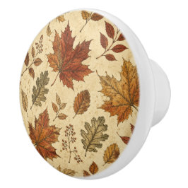Höstbladsmönster – Vintage höstbotanik  Knopp