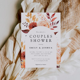 Höstblomma Boho Par Bröllopsdusch Inbjudan