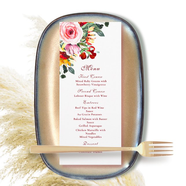 Höstblomma Vattenfärgad Blommigt Rust Guld Solros Program (Skapare uppladdad)