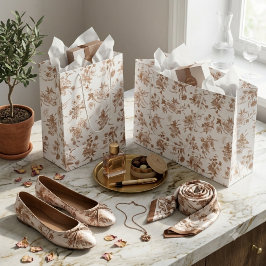 Höstblommig Toile-mönster