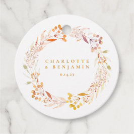 HöstBlommigt Vattenfärgning Anpassningsbar för vat Gåvor Etiketter