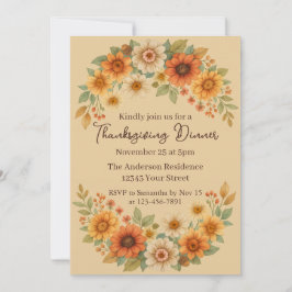 HöstBlommigtens andetag - Thanksgiving på Elegante Inbjudningar