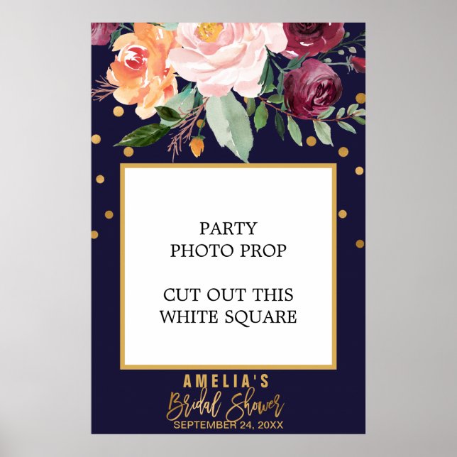 HöstBlommigtens Möhippa Foto Prop Ram Poster (Framsidan)