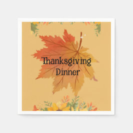 HöstBlommigtens Thanksgiving - middag Pappersservett