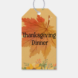 HöstBlommigtens Thanksgiving - middag Presentetikett