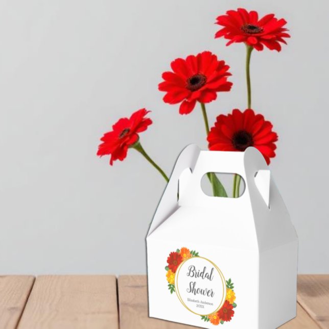 Höstblommor Bröllopsdusch Presentaskar (Skapare uppladdad)