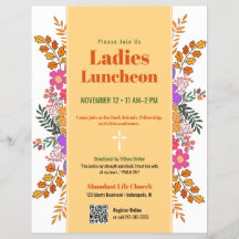 Höstblommor Damernas kyrklunch