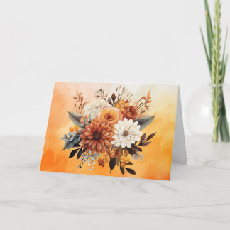Höstblommor Helgkort