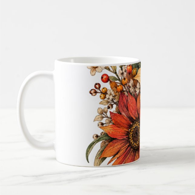 Höstblommor Kaffemugg (Vänster)