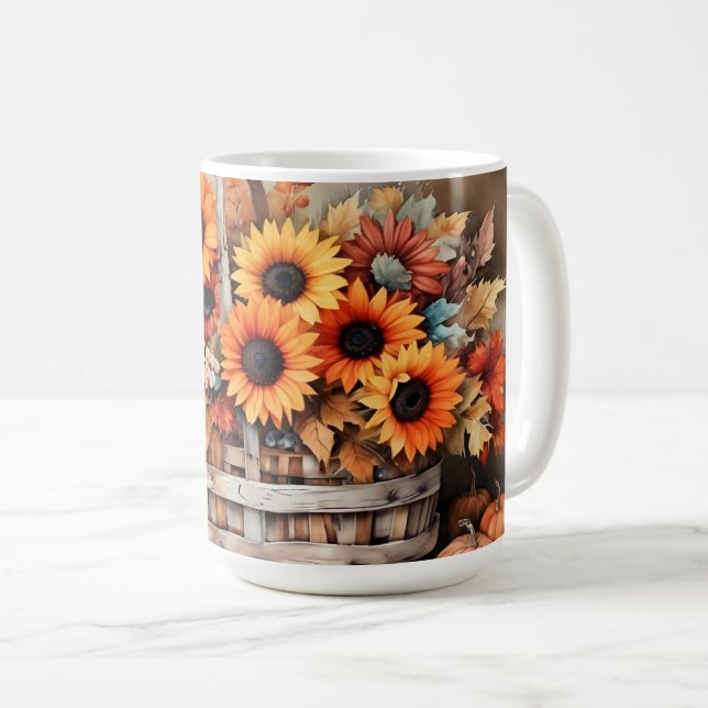 Höstblommor Kaffemugg (Framsida höger)