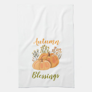 Höstblommor Kökshandduk