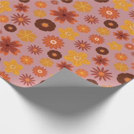 Höstblommor Mysigt Födelsedagsfest utan sälj Presentpapper