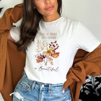 Höstblommor och offert t shirt