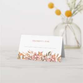 Höstblommor Placeringskort