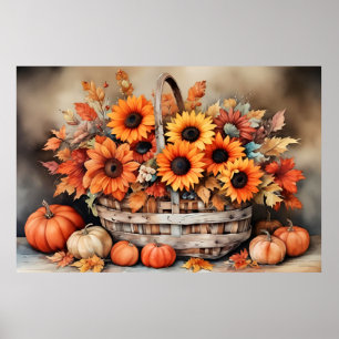Höstblommor Poster