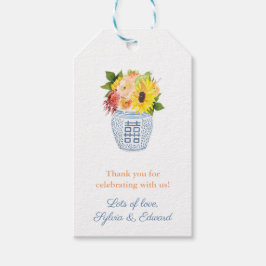 Höstblommor Rustic Chic Fall Baby Shower Presentetikett