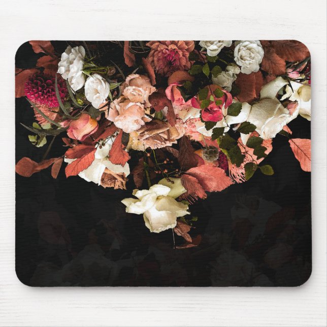 Höstblommor Stylized Print Mouse Pad Musmatta (Framsidan)