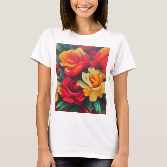 Höstblommor T Shirt (Framsida)