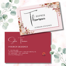 Höstblommor Visitkort