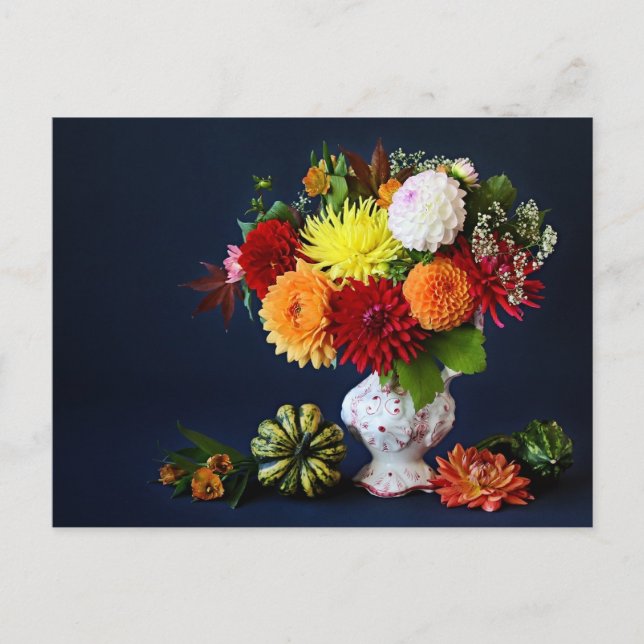 Höstblommor Vykort (Framsida)