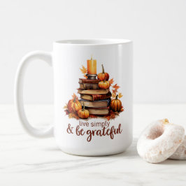 Höstböcker, Ljusstake & Mys Kaffemugg