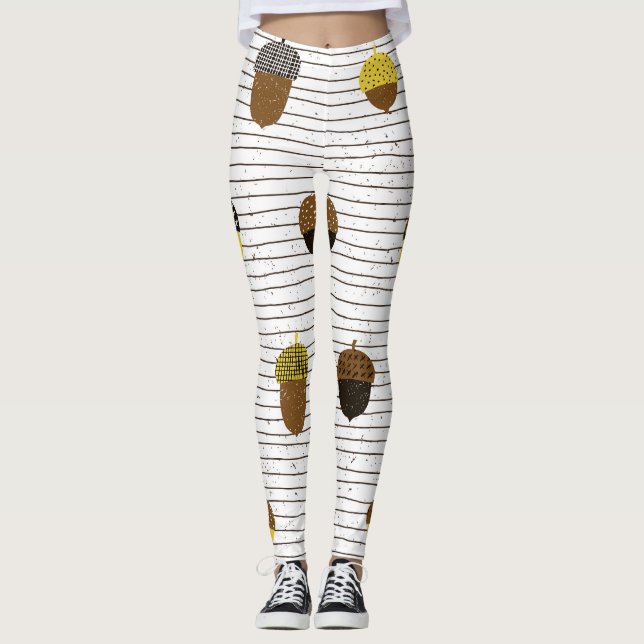 Höstbokskonton: Vintage Vibes Leggings (Framsida)