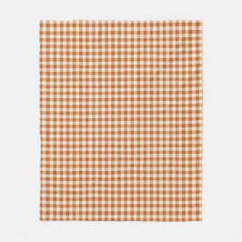 Höstbränd orange gingham-mönster höst-rutigt fleecefilt