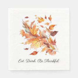Höstbrickor, anpassningsbar pappersservett