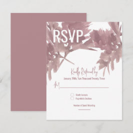 Höstbröllop Akvarellblad RSVP-kort Inbjudningar