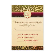 höstbröllop rsvp-kort