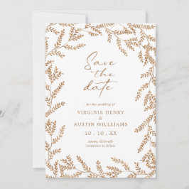 Höstbröllop Save The Date Spara Datumet
