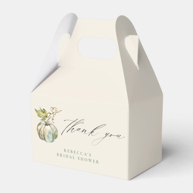 Höstbröllopsfest pumpar kalligrafi tack presentaskar (Framsidan Sidan)