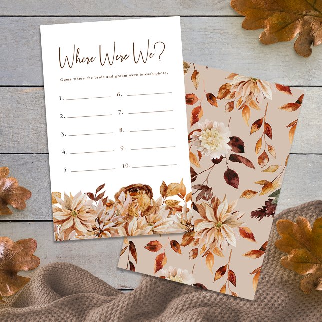 Höstbröllopsfestspel (Autumn Bridal Shower Game
)