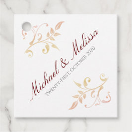 Höstbröllopssnurrning Gåvor Etiketter