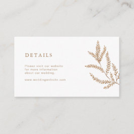 Höstbröllopswebbplats Tilläggskort