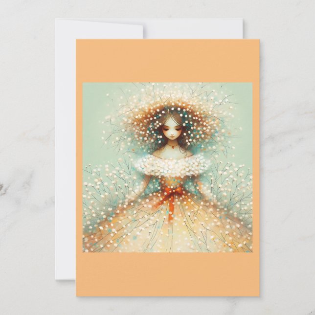 Höstbrud (tom) inbjudningar (Framsida)