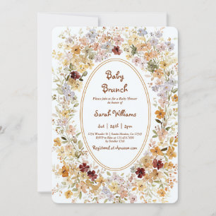 Höstbrunch Baby Shower-inbjudan Inbjudningar