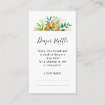 Höstbukett Baby Shower Blöja Lotteri