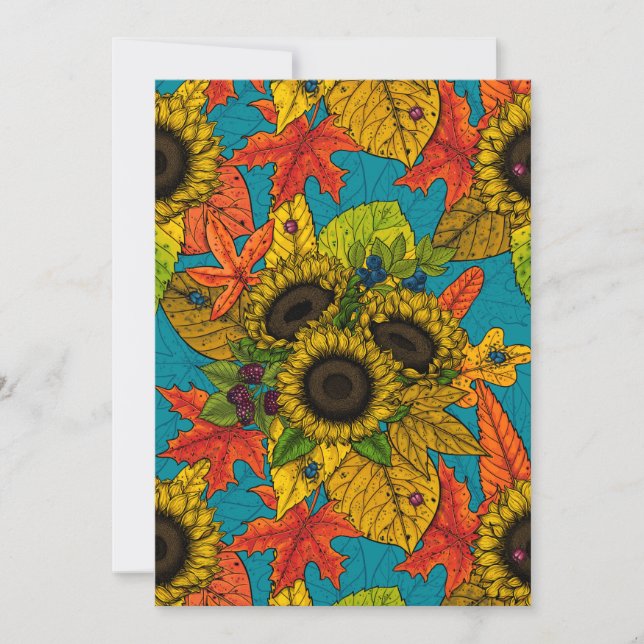 Höstbukett i blått (Framsida)