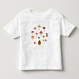 Höstchampinjonsmåbarn rufsar T-tröja (tända), T Shirt