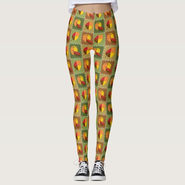 Höstcitattrappor Leggings (Framsida)