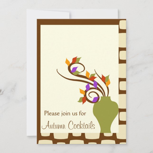 Höstcocktailpartyinbjudan Inbjudningar (Framsida)