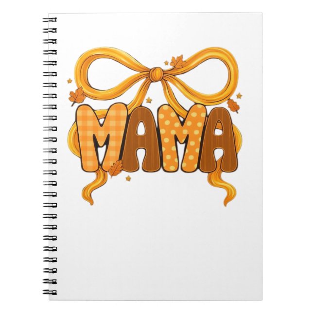 Höstcoquette Mamma - Mysigt Fall Aesthetic med Bo Anteckningsbok (Framsidan)