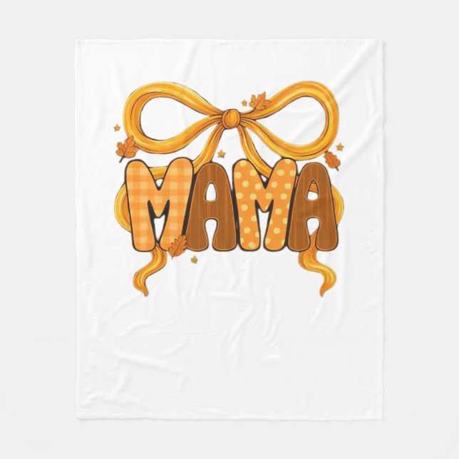 Höstcoquette Mamma - Mysigt Fall Aesthetic med Bo Fleecefilt (Framsidan)