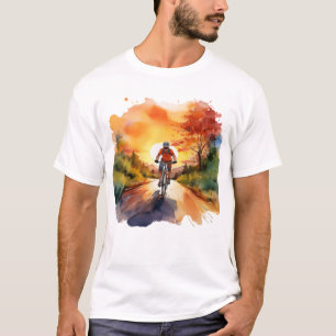 Höstcykling Äventyr - vattenfärgsbike Ride A T Shirt