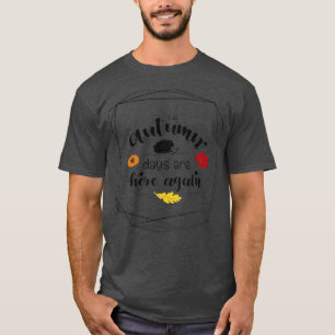 Höstdagar här igen, söt hedgehog t shirt