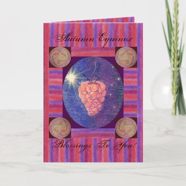 Höstdagjämningvälsignelser Kort (Framsida)