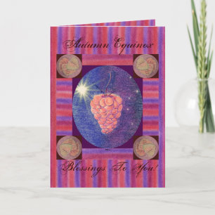 Höstdagjämningvälsignelser Kort