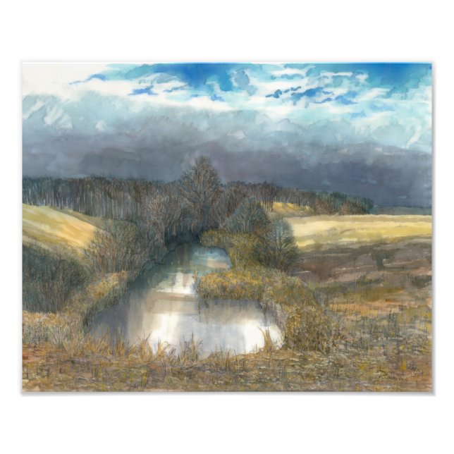 höstdamål fototryck (Framsidan)