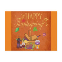 Höstdekorations vykort